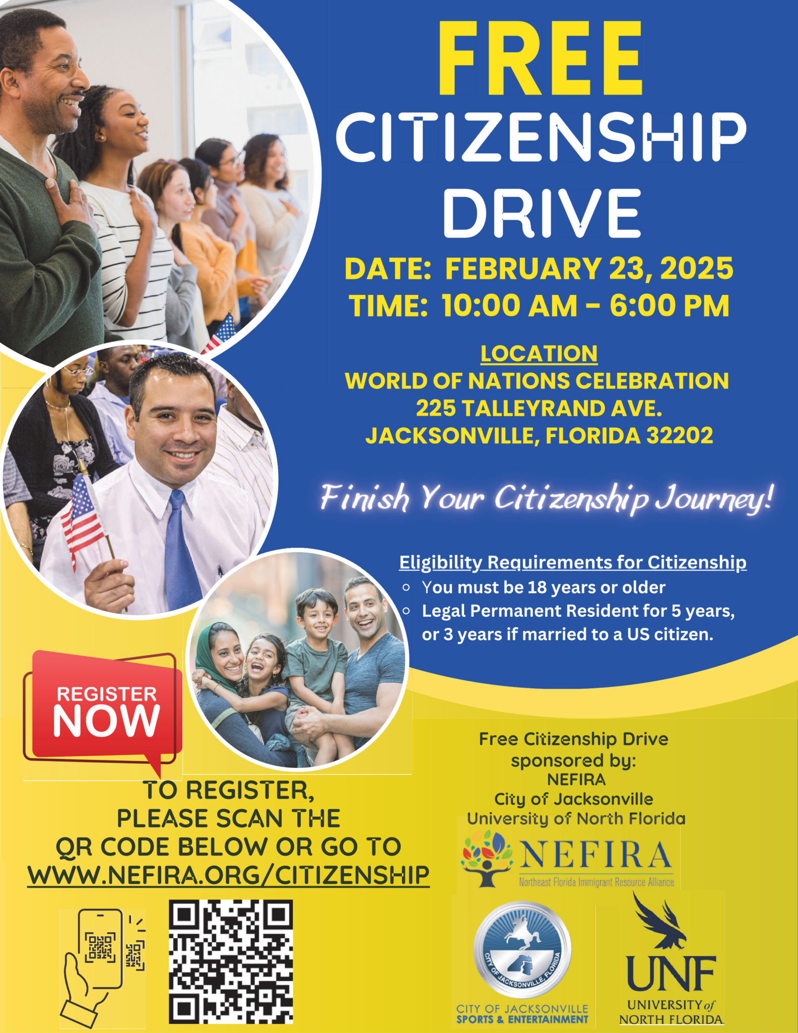 Free Citizenship Drive in Jacksonville!